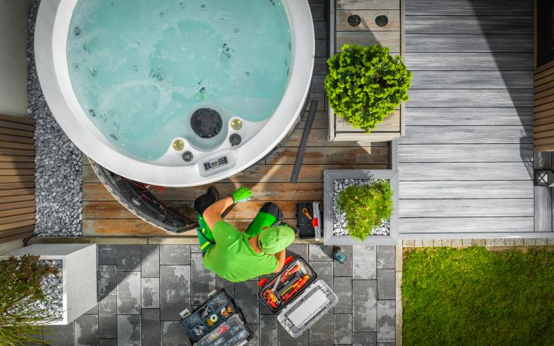 Positioning and Securing Hot Tubs